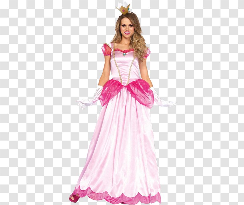 Princess Peach Halloween Costume Dress Clothing - Cartoon Transparent PNG