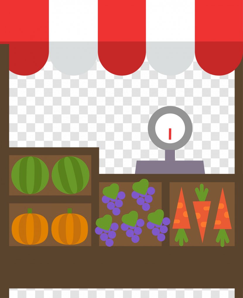 Graphic Design Adobe Illustrator - Drawing - Vector Fruit And Vegetable Cart Transparent PNG
