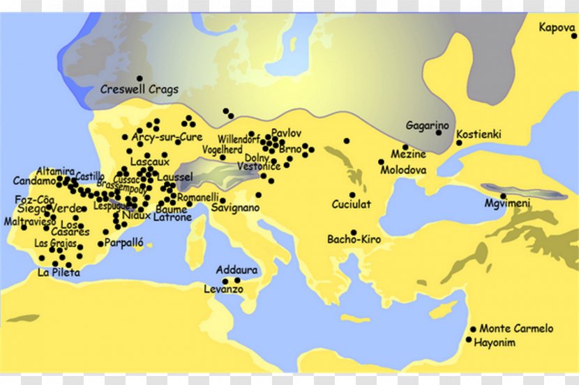 Map Paleolithic Cave Painting Lascaux Art - Of The Upper Transparent PNG