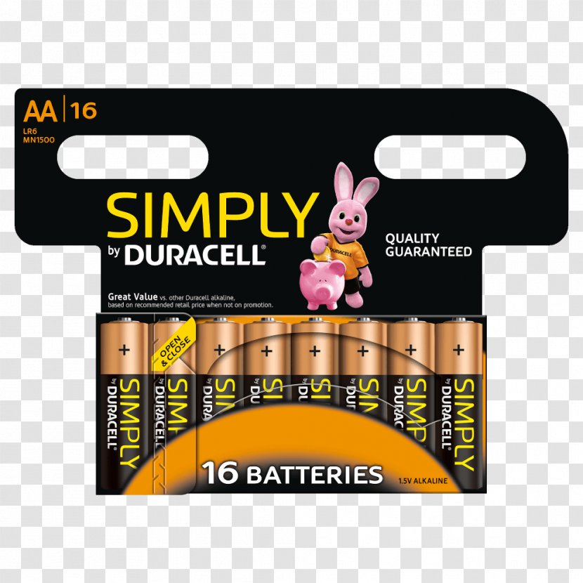 Duracell Electric Battery AAA Nine-volt Transparent PNG
