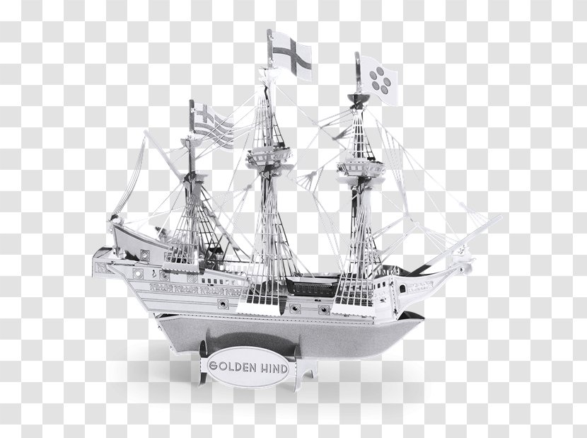 Golden Hind Ship Model Queen Anne's Revenge Metal - Carrack - Earth Transparent PNG