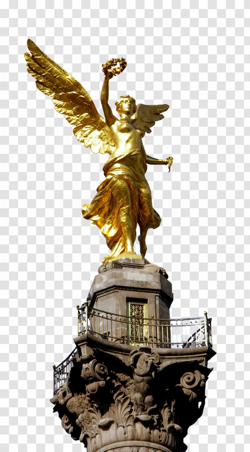 Angel Of Independence Paseo De La Reforma Teotihuacan Monument Mexican War - Figurine - Angels Transparent PNG