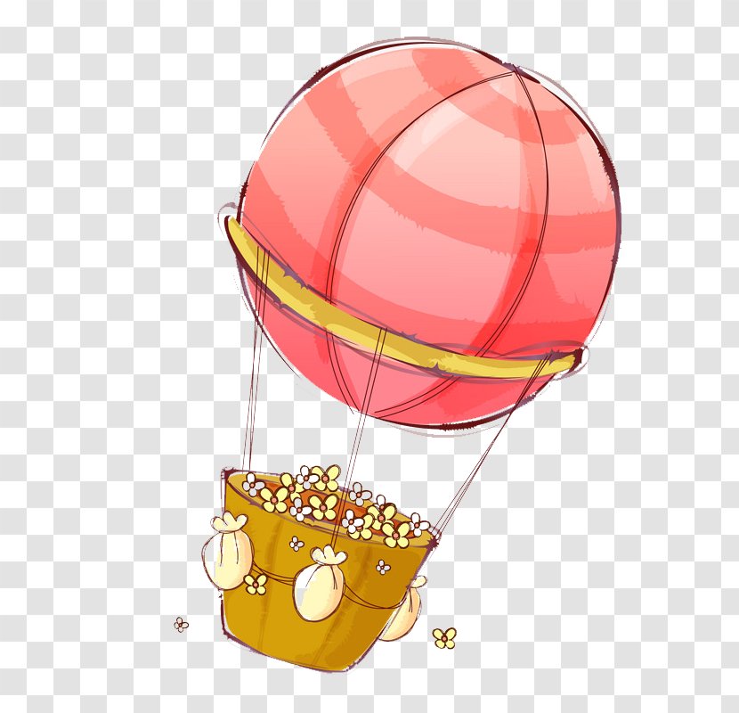 Balloon - Cartoon Floral Hot Air Transparent PNG