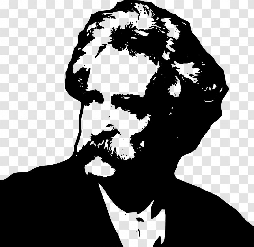 Writer Mark Twain House Clip Art - Monochrome - Samuel L Jackson Transparent PNG
