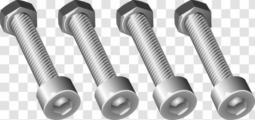 Bolt Nut Screw Clip Art - Household Hardware - Cliparts Transparent PNG