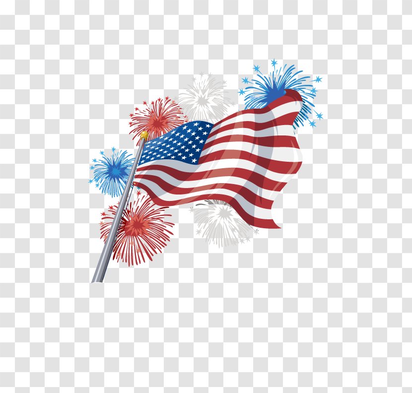 Independence Day Image Clip Art Fireworks - Flag Transparent PNG
