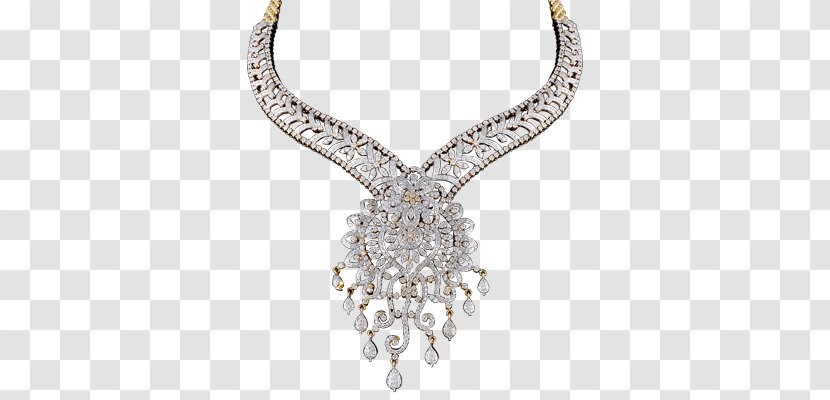 Necklace Body Jewellery Silver Diamond Transparent PNG