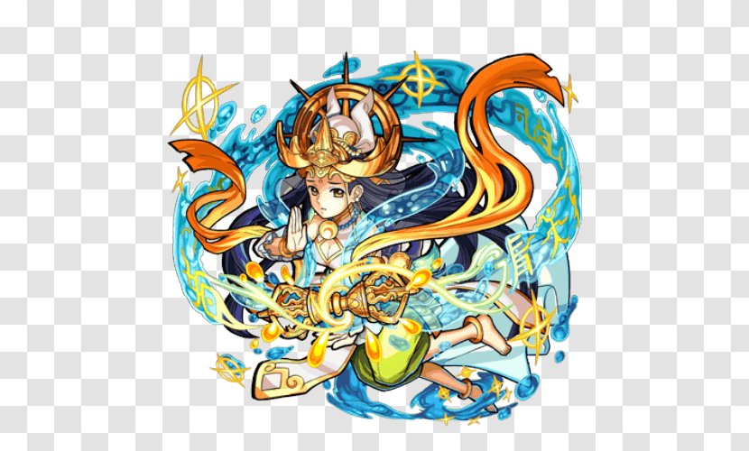 Monster Strike Puzzle & Dragons Sun Wukong Art Character - Octopus - 1234 Transparent PNG