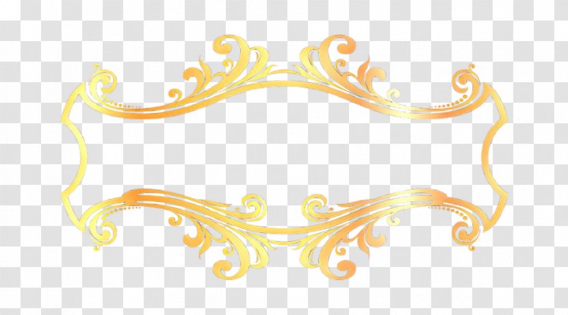 Floral Decorative - Borders And Frames - Yellow Corners Transparent PNG