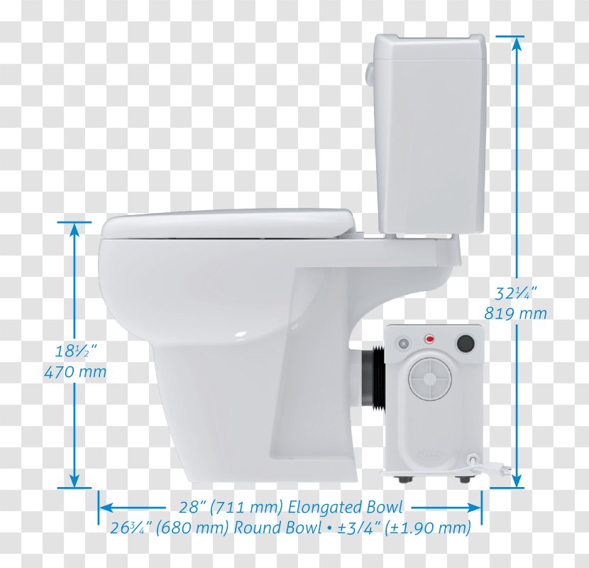 Maceration Flush Toilet Sewage Treatment Bathroom Transparent PNG