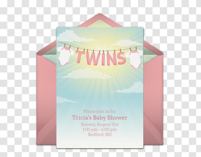 Paper Product Pink M - Baby Shower Twins Transparent PNG