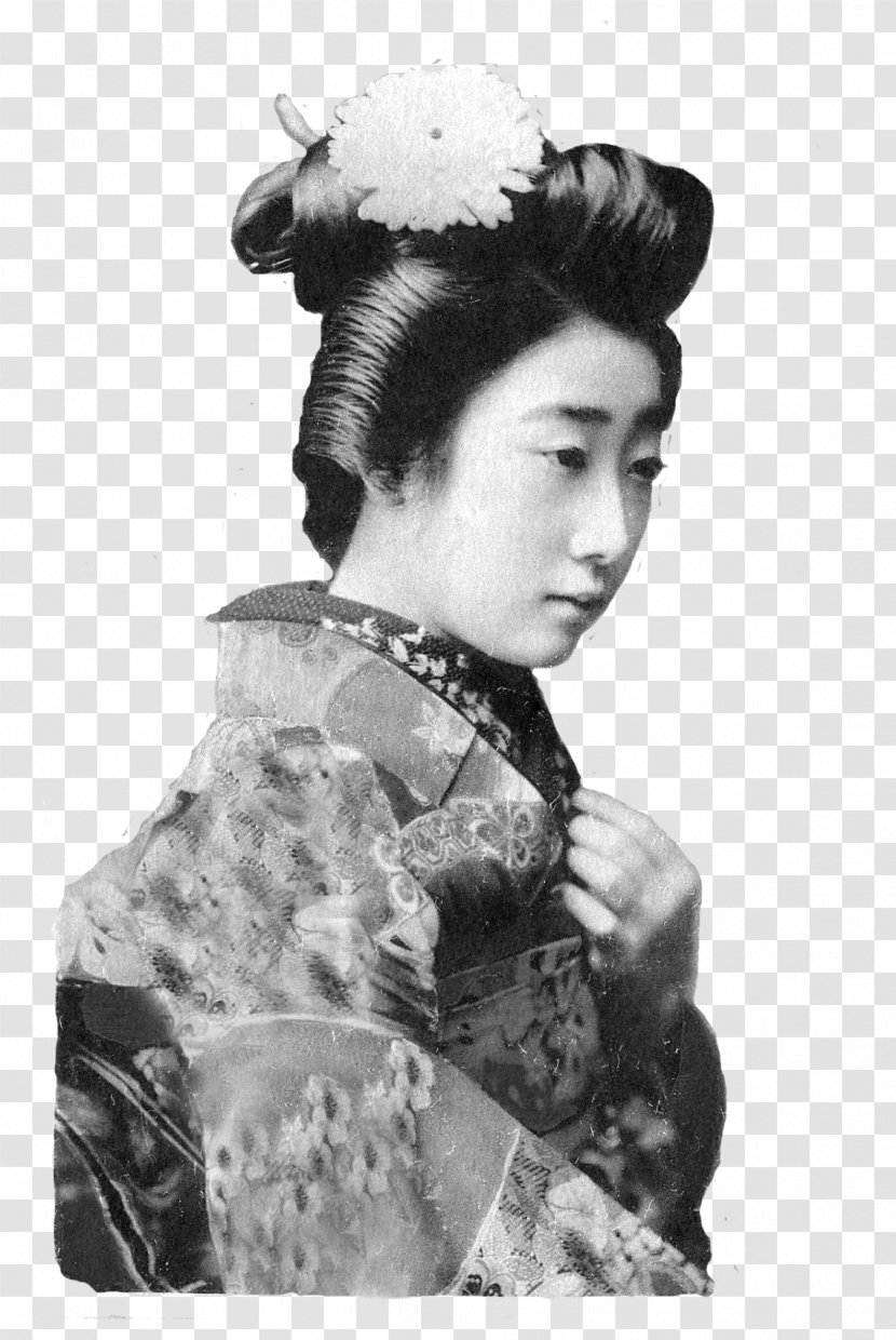 Collage Work Of Art Geisha Rue Monnot Hair - Lady Bird Transparent PNG