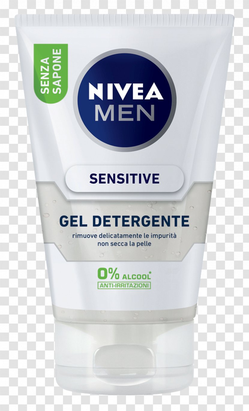 Lotion NIVEA MEN Sensitive Moisturiser Cleanser Moisturizer - Facewash Transparent PNG