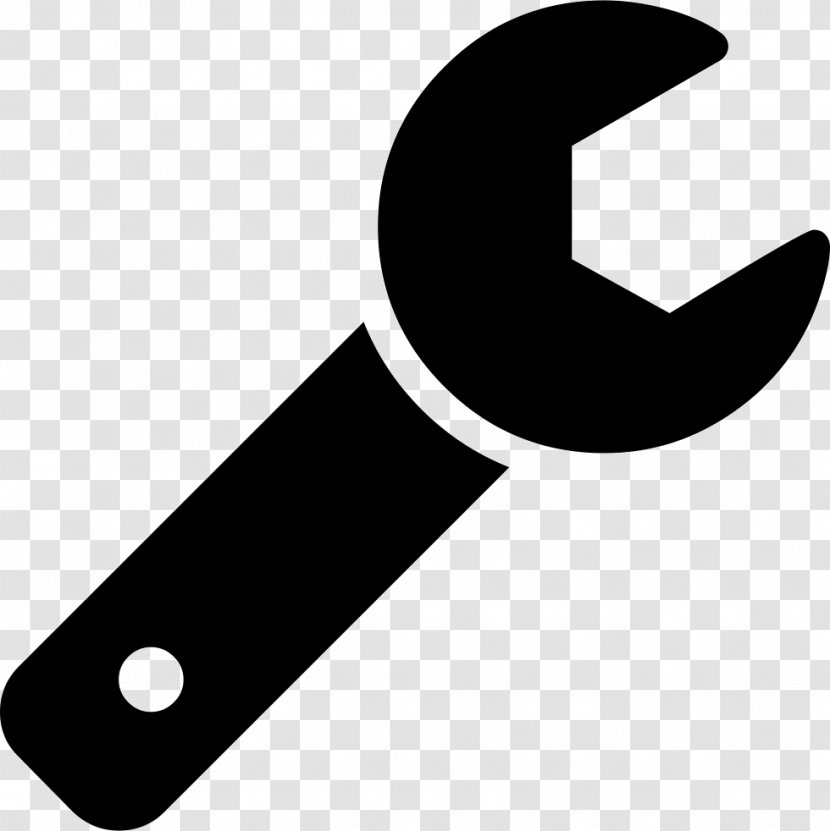 Spanners Tool Font Awesome - Black And White - Wrench Transparent PNG