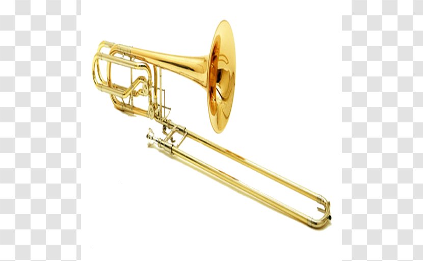 Trombone Brass Instruments Musical Vincent Bach Corporation C.G. Conn - Silhouette Transparent PNG
