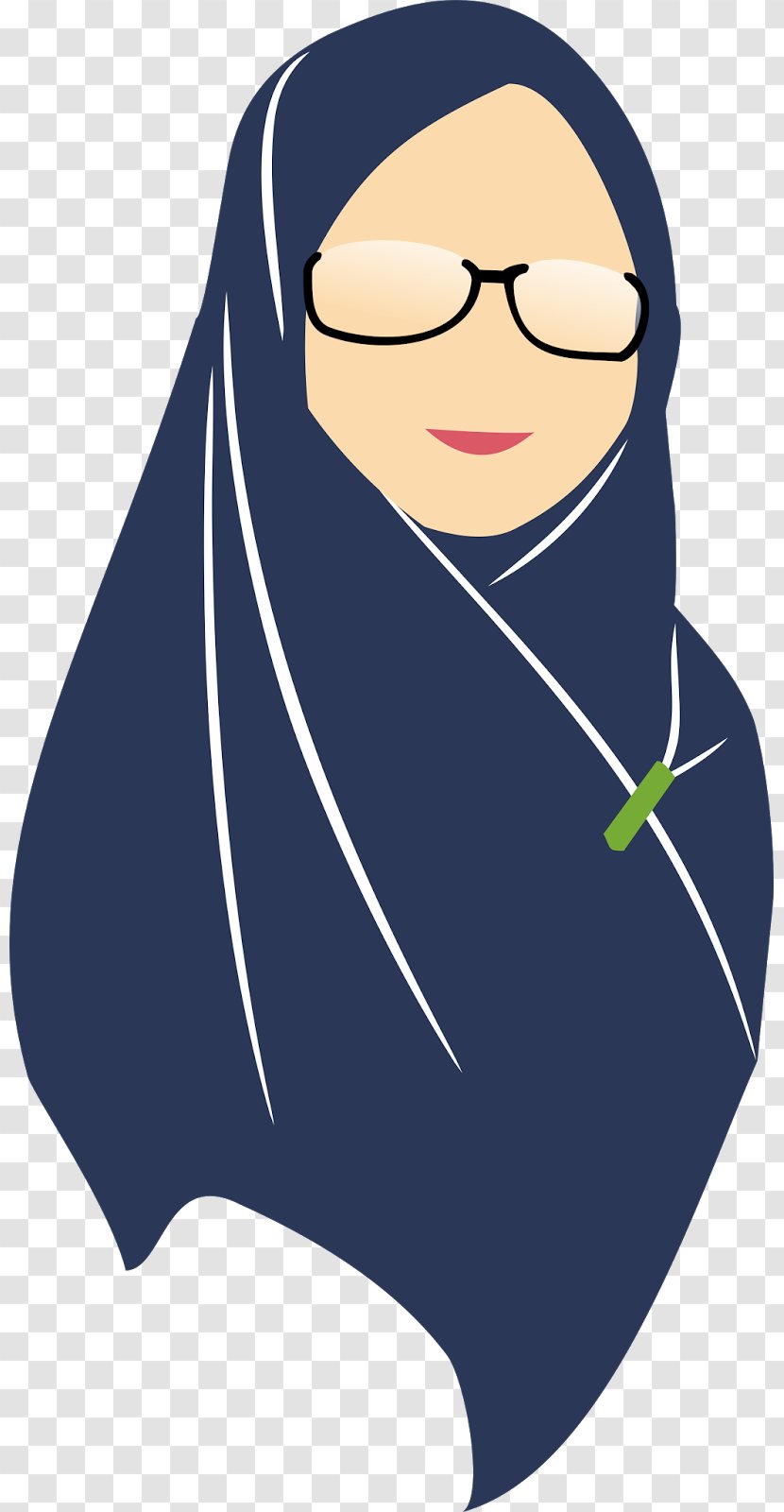 Woman Hijab Cartoon Clip Art Image - Smile - Arabic Baby Muslimah Transparent PNG