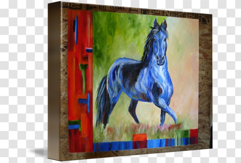 Arabian Horse Oil Painting Reproduction Stallion Abstract Art - Picture Frames Transparent PNG