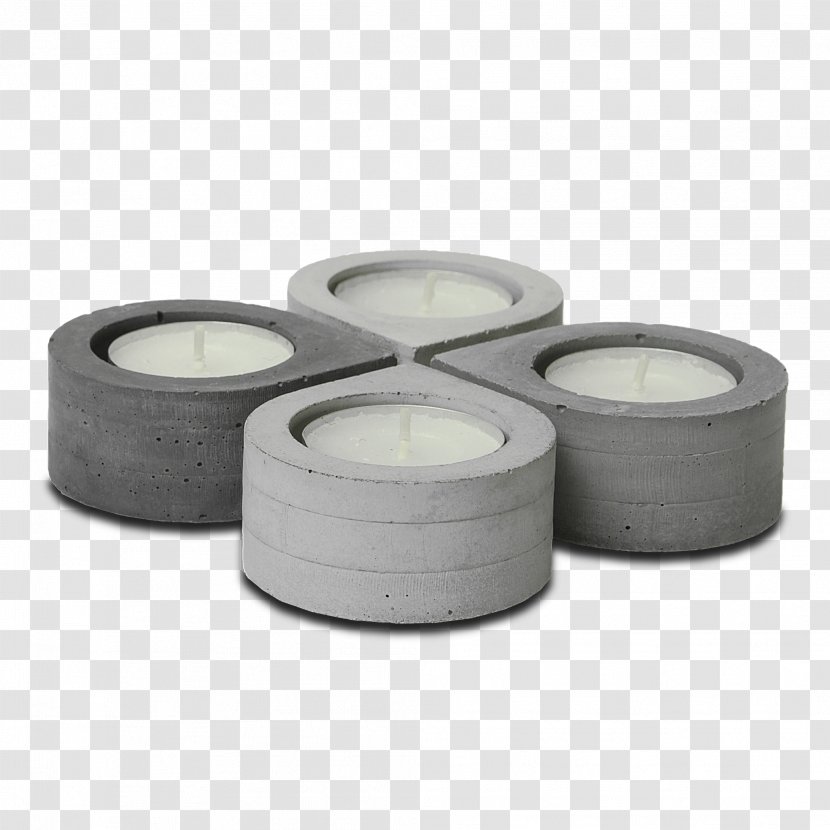 Concrete Candlestick Tealight Architectural Engineering - Furniture - Candle Transparent PNG