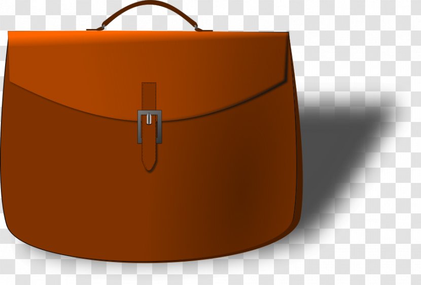 Leather Bag Clip Art - Orange - Cliparts Transparent PNG