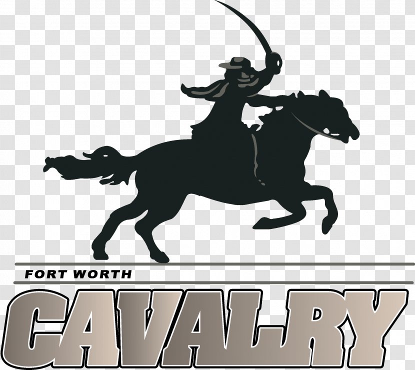 Fort Worth Cavalry Arena Football League Houston Thunderbears Brahmas - Black And White Transparent PNG