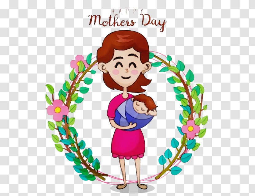 Vector Graphics Mother's Day Clip Art Illustration - Happy - Mother Transparent PNG
