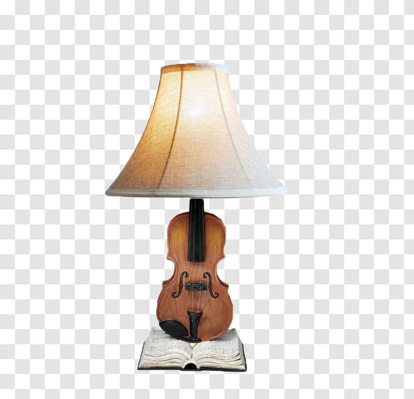 Table Lighting Electric Light Desk Living Room - Accessory - Violin Lamp Transparent PNG