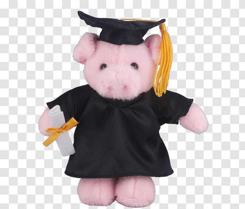 Stuffed Animals & Cuddly Toys Pig Graduation Ceremony Academic Dress - Doll - Gown Transparent PNG