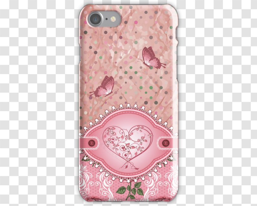 IPhone 4 5s 6S - Visual Arts - Pink Polka Dots Transparent PNG