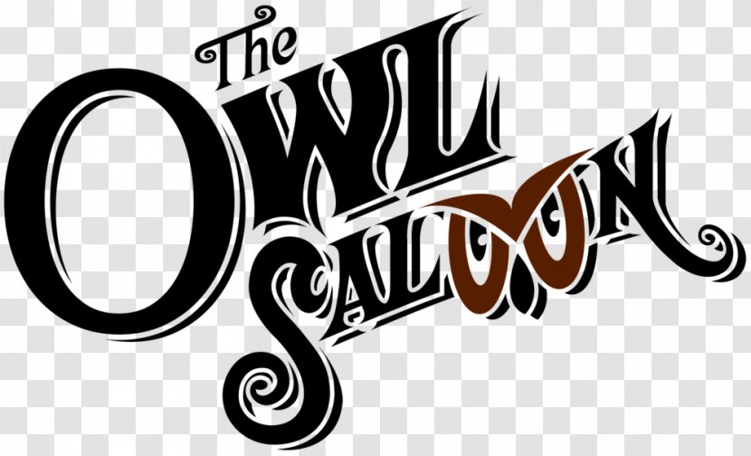 The Owl Saloon Bar Car Logo Pub - Black And White - Review Transparent PNG