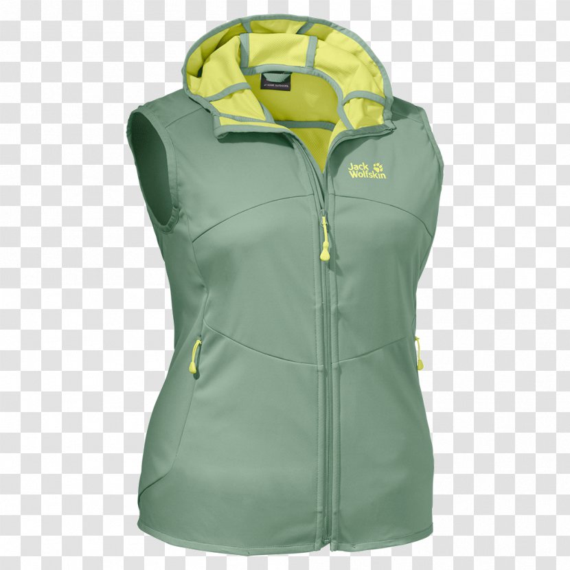 Jacket Waistcoat Gilets Softshell T-shirt - Green Transparent PNG