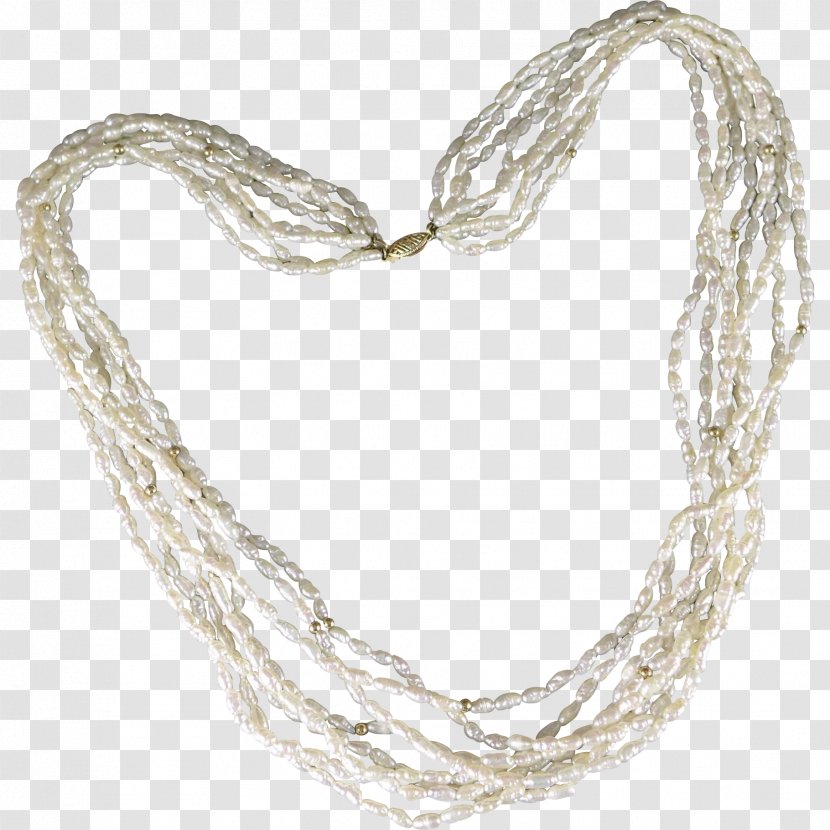 Necklace Body Jewellery - Silver Transparent PNG