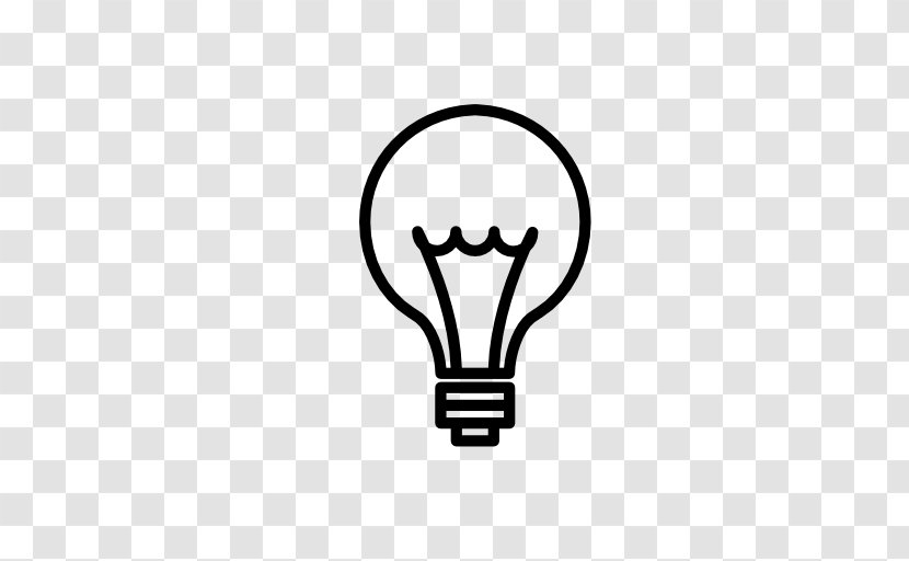 Incandescent Light Bulb Electricity Symbol - Silhouette Transparent PNG