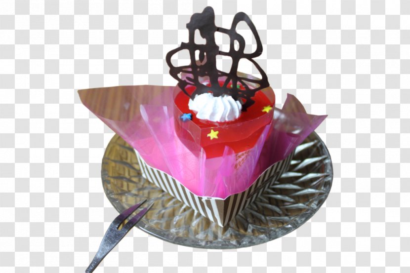 Mousse Milkshake Strawberry Ice Cream Cupcake - Torte Transparent PNG