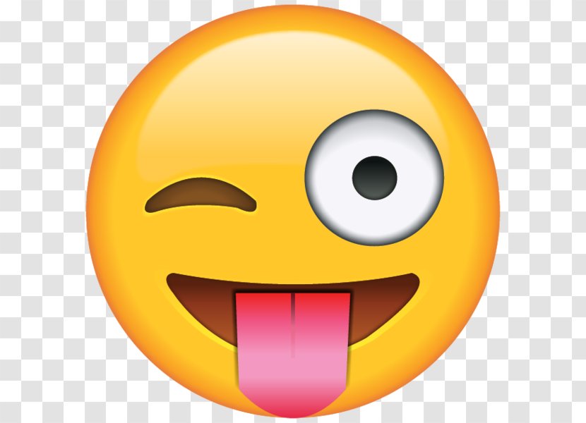 Emoji Emoticon Wink Tongue Smiley - Playful Transparent PNG