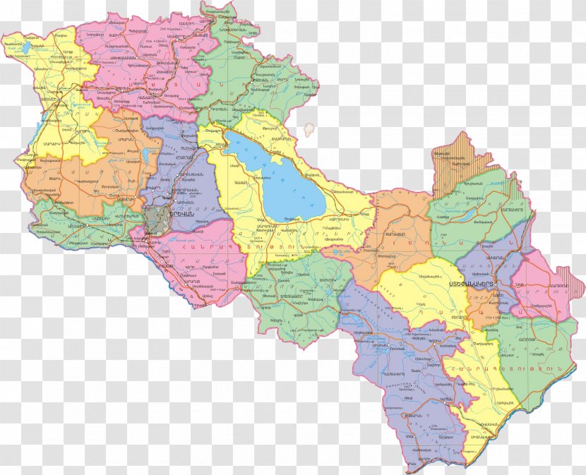 Nagorno-Karabakh Kingdom Of Armenia Republic Artsakh World - Mapa Polityczna - Map Transparent PNG