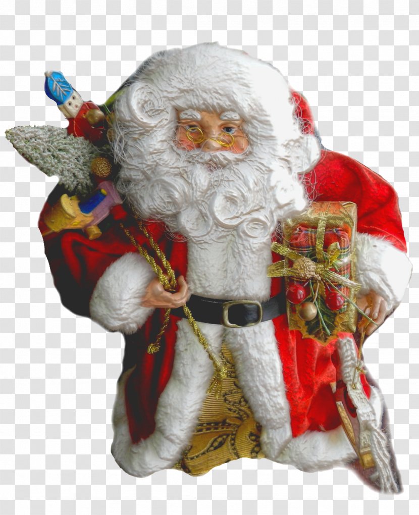 Santa Claus Christmas Ornament Day Figurine - Fictional Character Transparent PNG