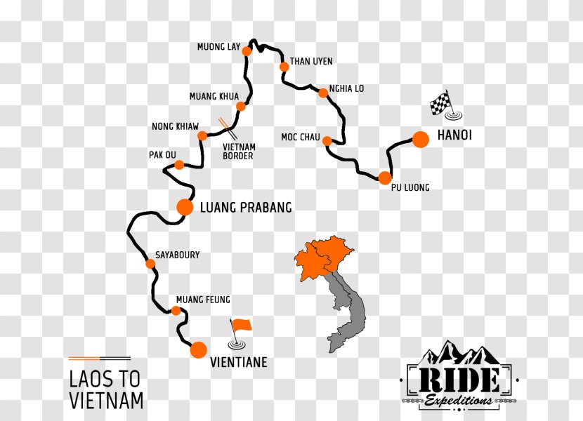 Vietnam Diagram Laos Motorcycle - Touring Transparent PNG