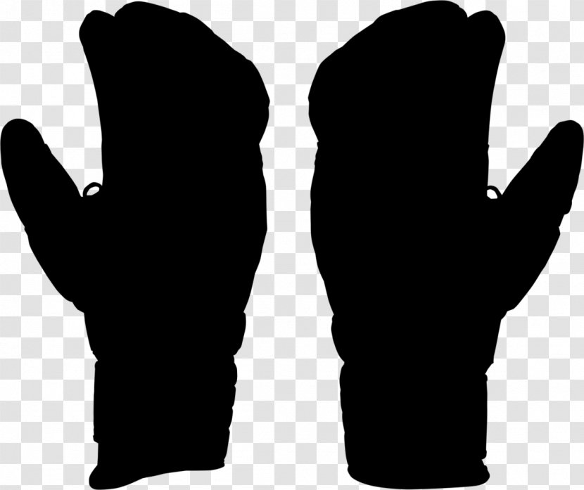 Thumb Glove Silhouette Font Black M - Sports Gear Transparent PNG