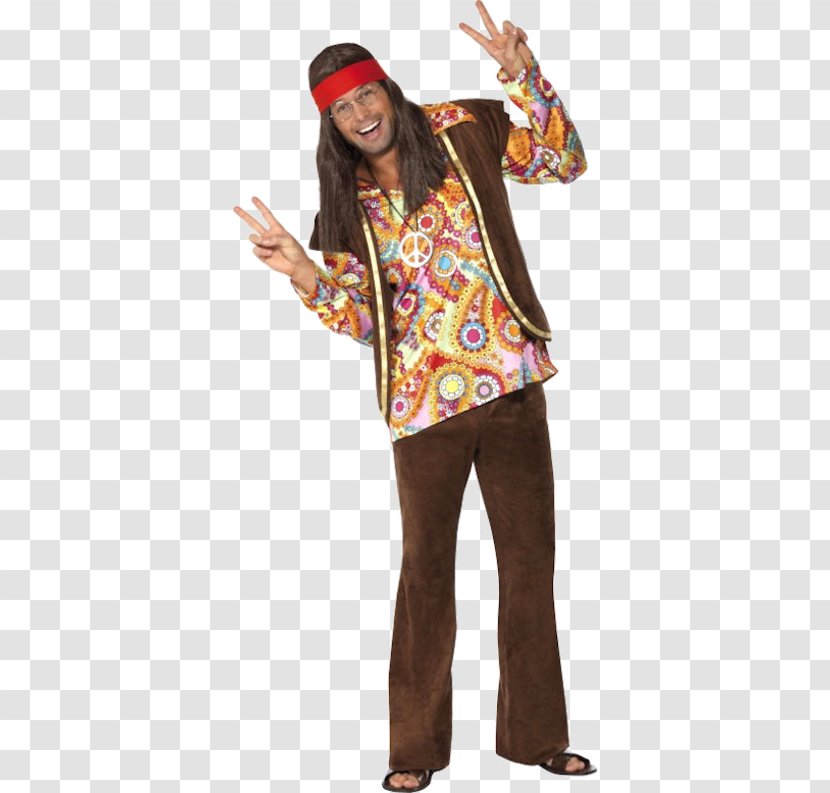 1960s Costume Clothing Dress Shirt - Hippie Transparent PNG