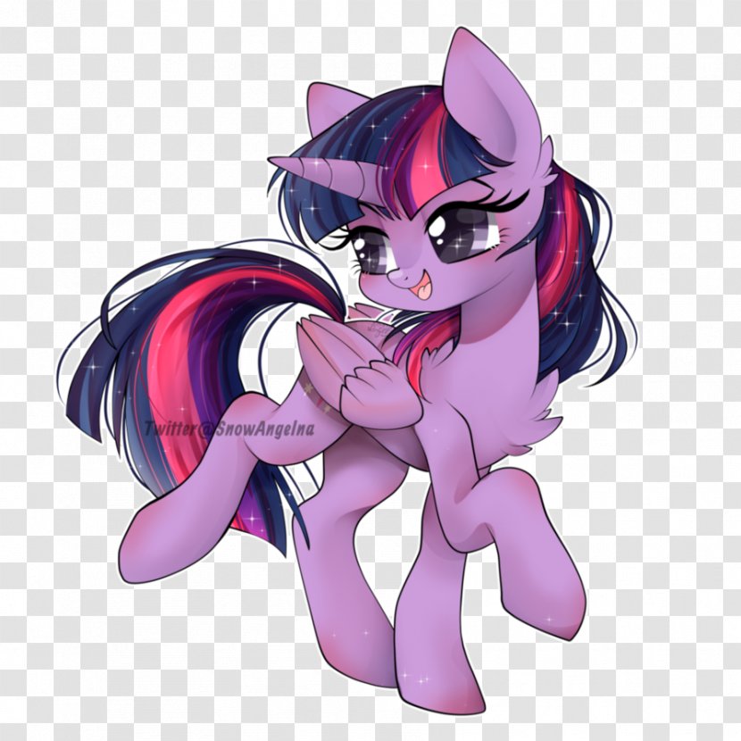 Pony Twilight Sparkle Art - Cartoon - Watercolor Transparent PNG