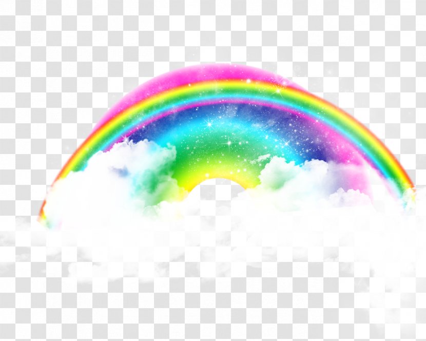 Rainbow Cloud - Meteorological Phenomenon - Real Rainbow, Clouds, Lights,effect, Transparent PNG