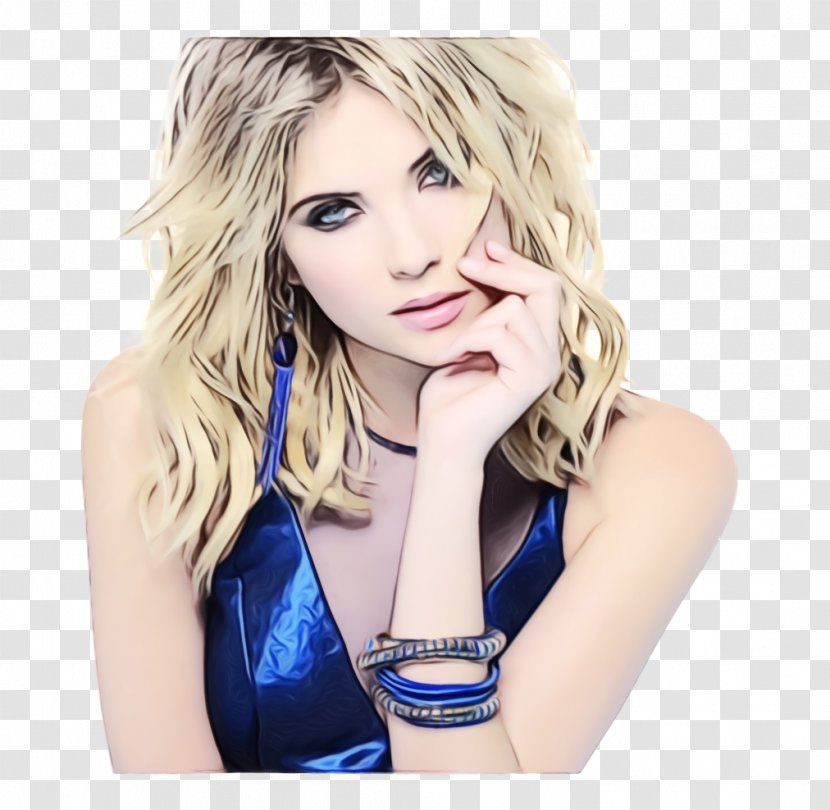 Ashley Benson Blond Hair Coloring Layered - Neck - Photo Shoot Transparent PNG
