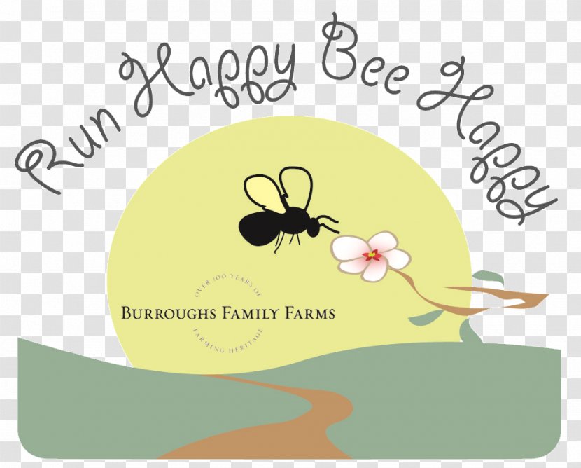 3rd Annual Run Happy Bee 5K And Kids Run/Walk Running Burroughs Family Farms Racing - Text - Farm Transparent PNG