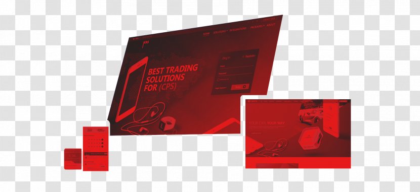 Brand Display Advertising Multimedia - Red - Design Transparent PNG