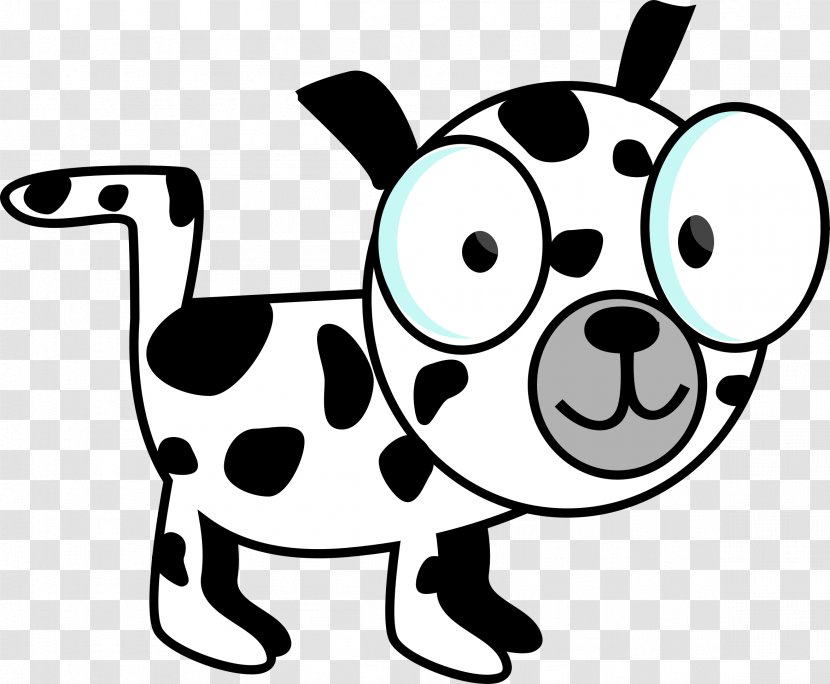 Dalmatian Dog Puppy Drawing Cartoon Clip Art - Artwork Transparent PNG