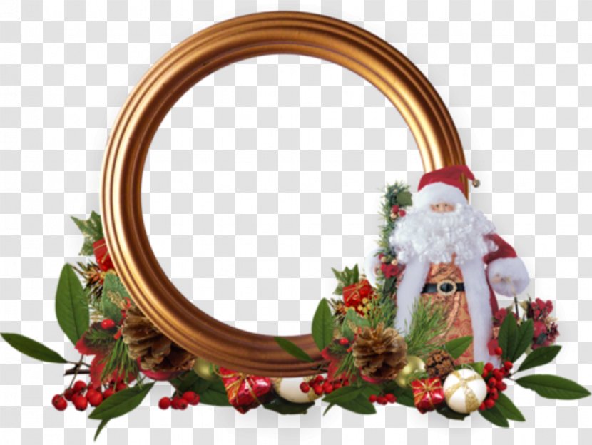Santa Claus Christmas Ornament Père Noël Picture Frames - P%c3%a8re No%c3%abl Transparent PNG