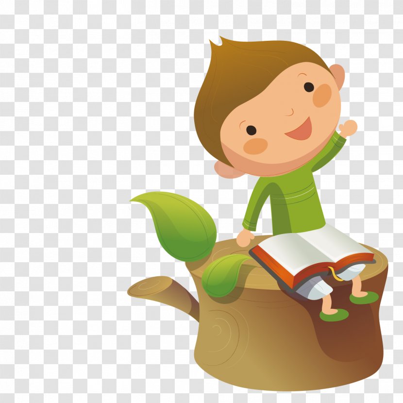 Child Stock Photography Illustration - Royaltyfree - A Sitting On Stump Transparent PNG