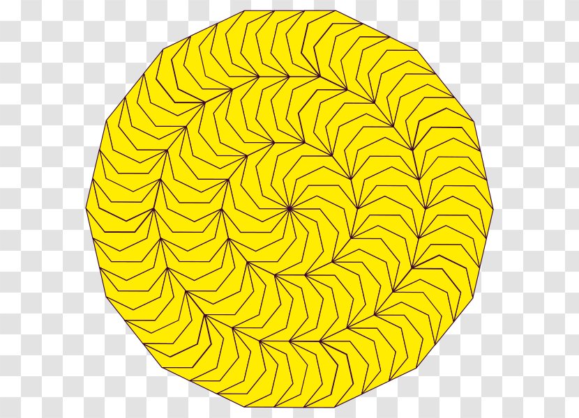 Spiral Circle Pattern - Yellow Transparent PNG