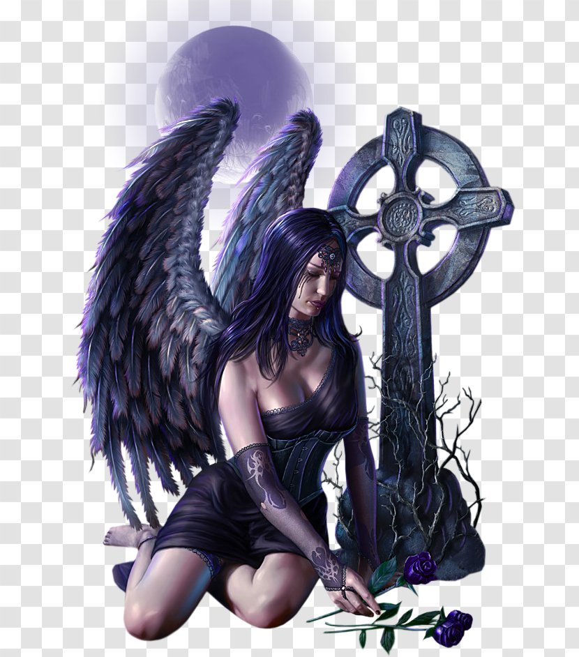 Fallen Angel Goth Subculture Fairy Devil - Cartoon Transparent PNG