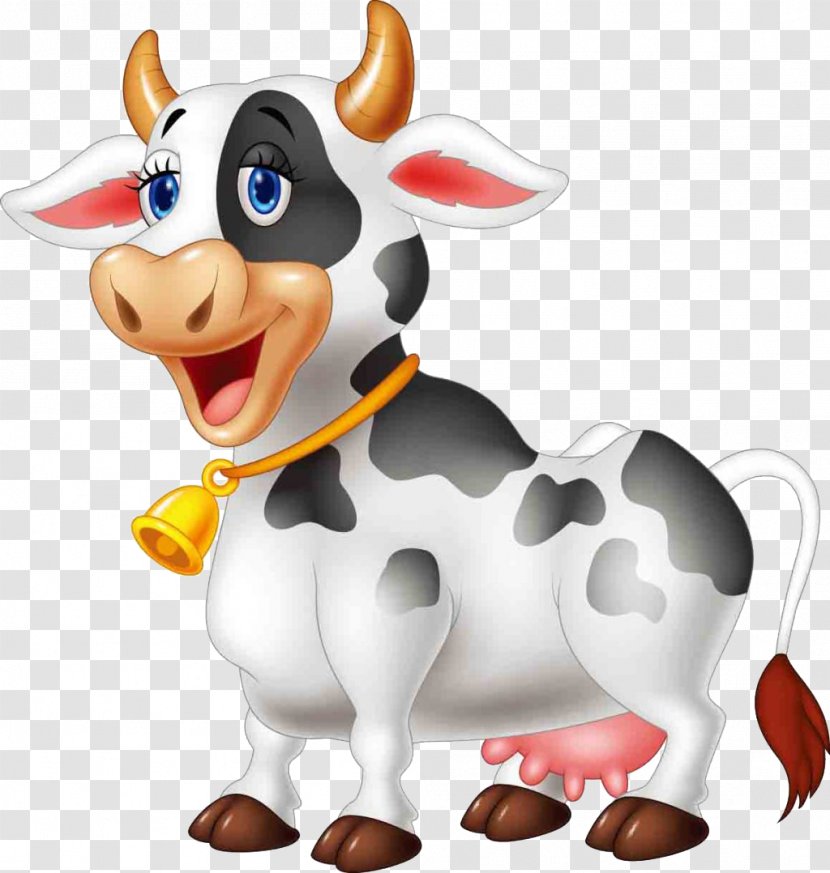 Cattle Cartoon Farm Livestock - Dairy Farming - Cow Transparent PNG